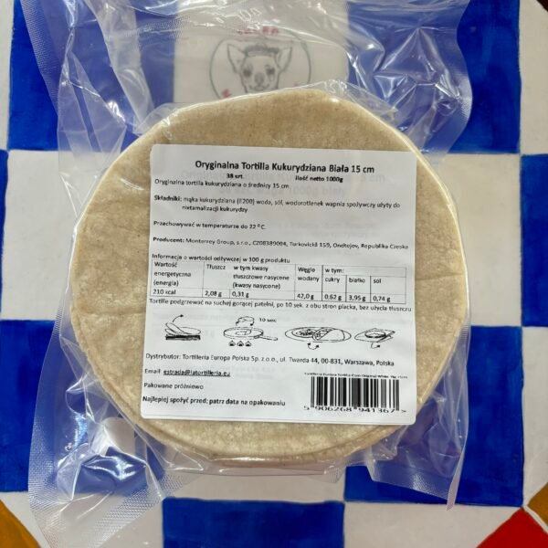 Tortilla Corn White 15cm 1kg