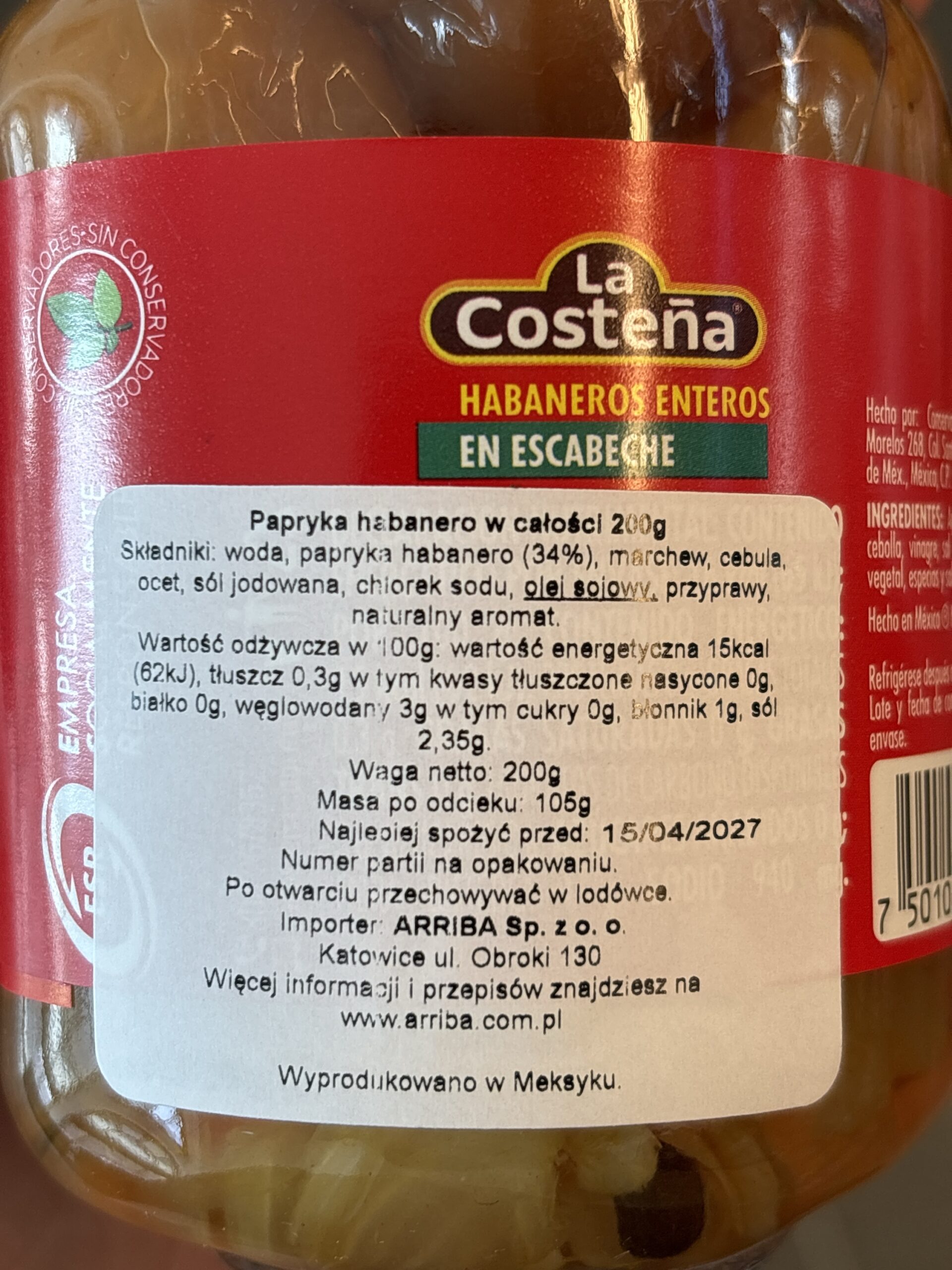 Habaneros enteros LC 200g - obrazek 2