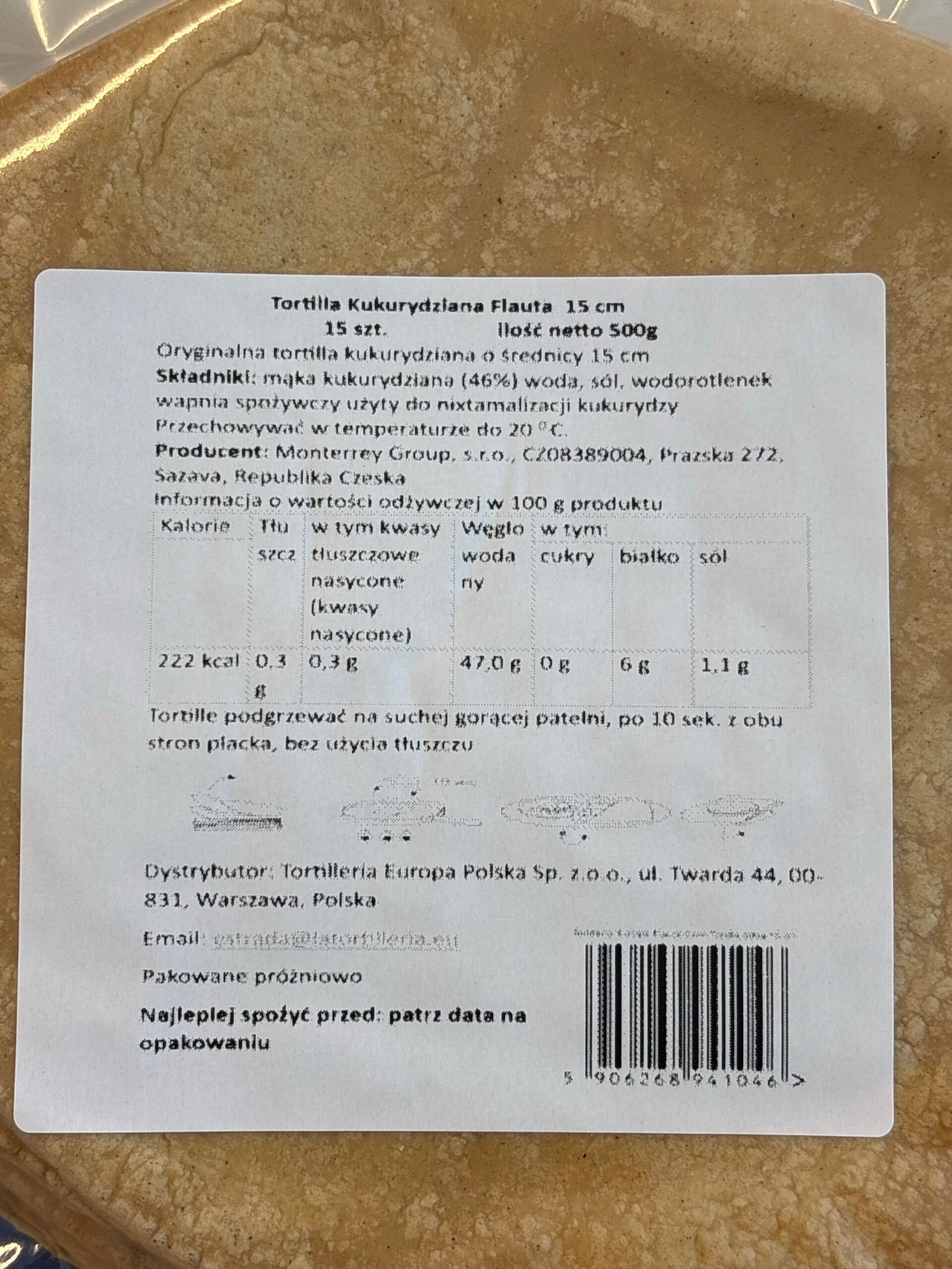 Tortilla Corn Flauta 500g - obrazek 2